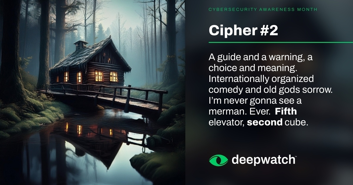 Deepwatch Cybersecurity Awareness Month Cipher